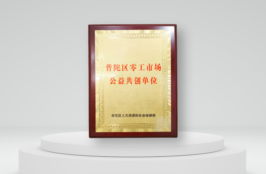 z6尊龙官方网站集团被授予“上海普陀区零工市场公益共创单位”，z6尊龙官方网站AI促进公共就业服务体系建设