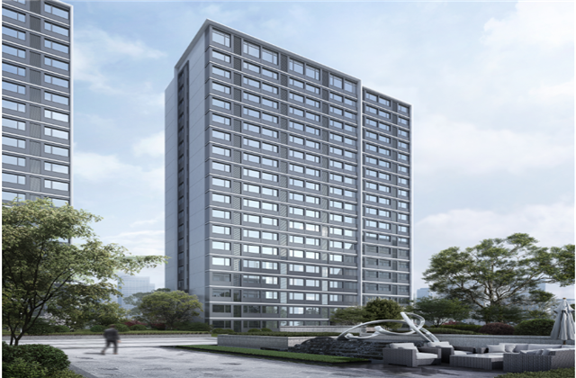 杭州市首座近零能耗住宅建筑临安天九娱乐宸锦学府主体结顶